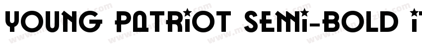 Young Patriot Semi-Bold Italic字体转换